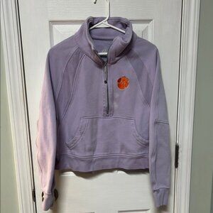 Lululemon Clemson Scuba Oversized Funnel-Neck Half Zip